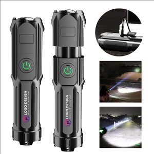 USB DirectCharging and Telescopic Zoom Outdoor Flashlight
